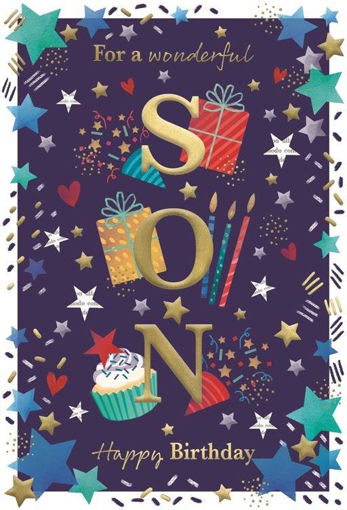 Picture of FOR A WONDERFUL SON BIRTHDAY CARD